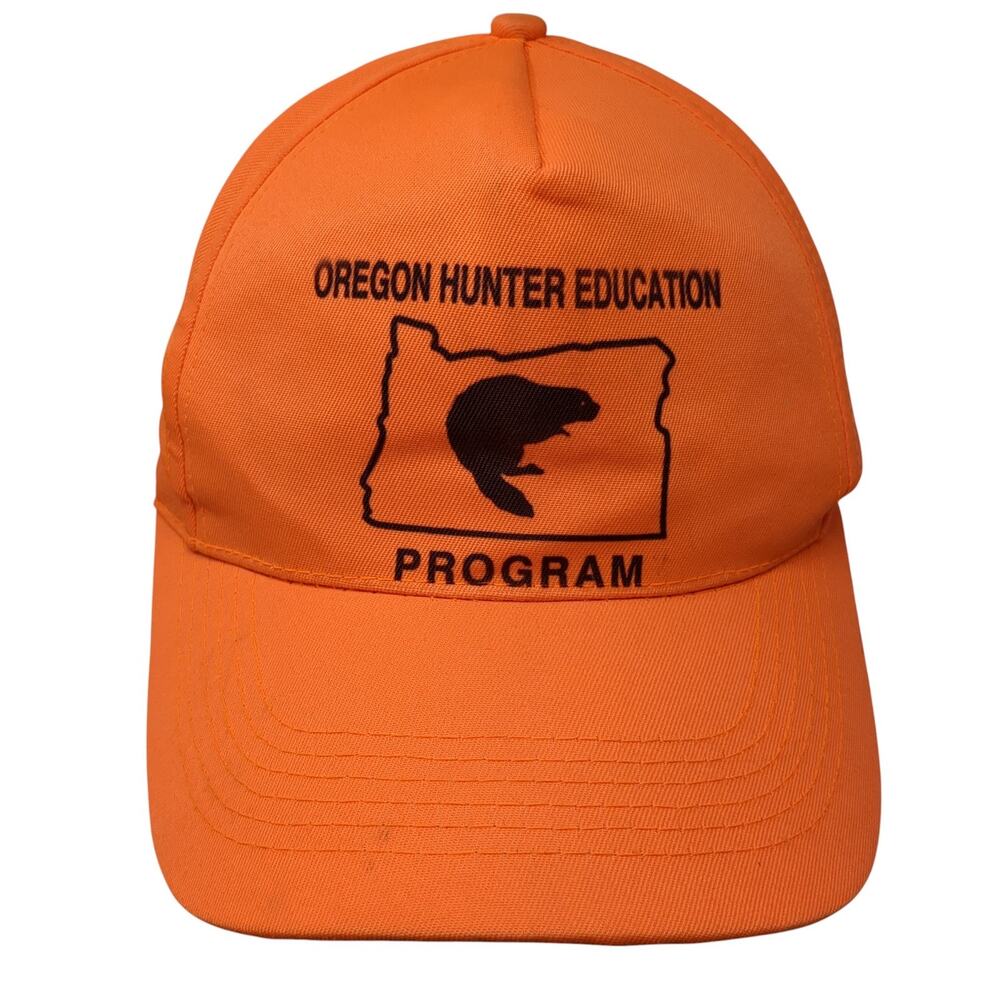 Oregon Hunter Education Program Snapback Hat Oran… - image 1